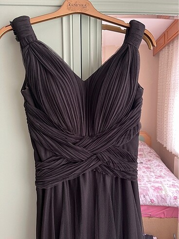 Siyah Tül Abiye - Görsel 2