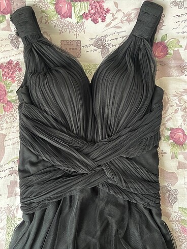 Siyah Tül Abiye - Görsel 4