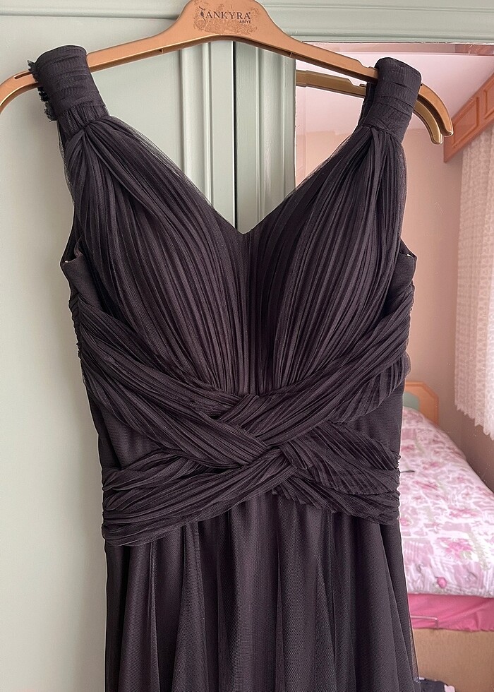 Siyah Tül Abiye - Görsel 2