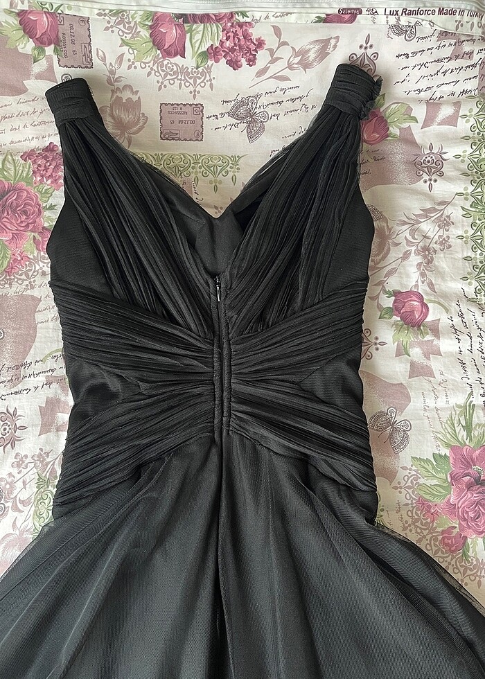 Siyah Tül Abiye - Görsel 5