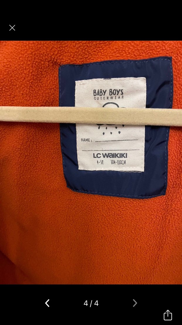 Erkek Çocuk Lacivert Fermuarlı Mont - Görsel 4