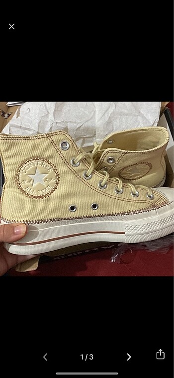 Convers 37 numara başka bi ayakkabı ile takasta olur