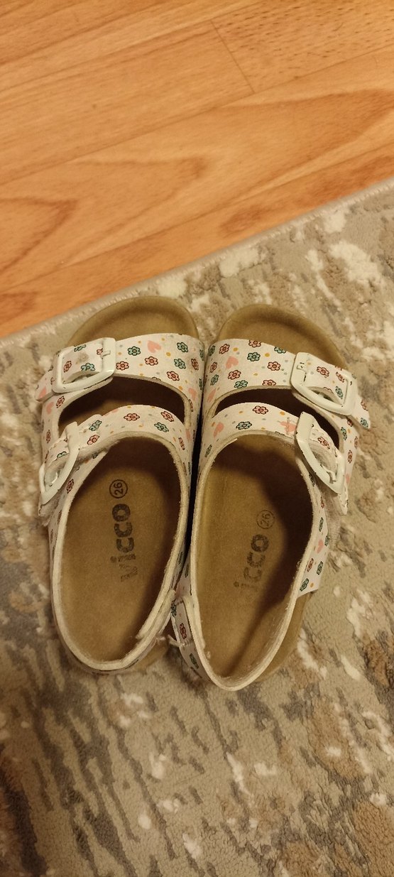 Vicco Kız Çocuk Beyaz Çiçekli Tokalı Sandalet - Görsel 3