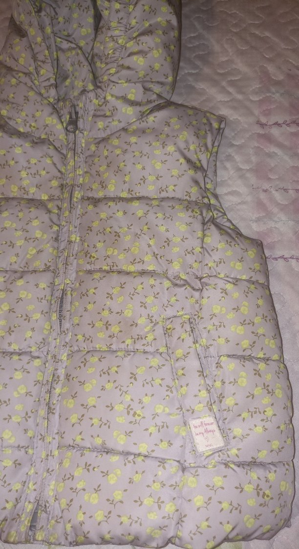 Çiçek Desenli mango yelek 3-4 yas - Görsel 2