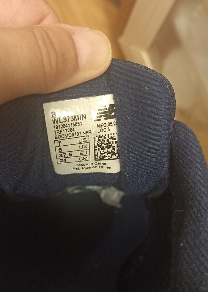 New Balance 37.5 lacivert 373 model - Görsel 5