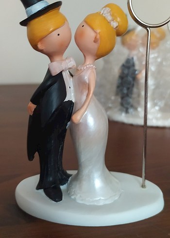 Düğün Temalı Gelin ve Damat Biblo - Görsel 3