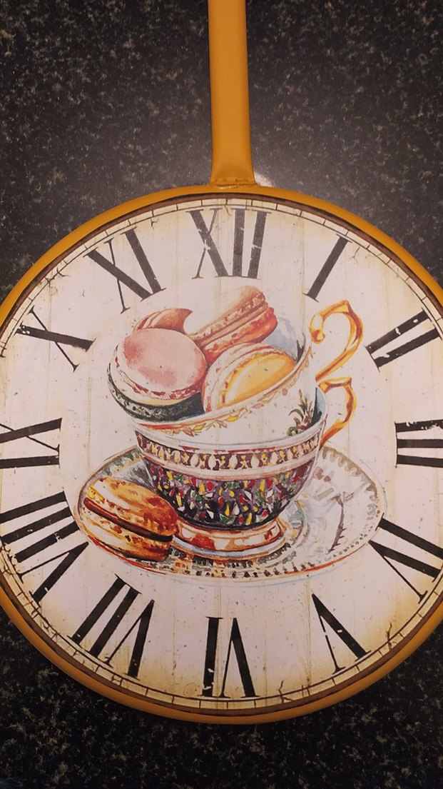 Renkli Sarı Duvar Saati - Görsel 2