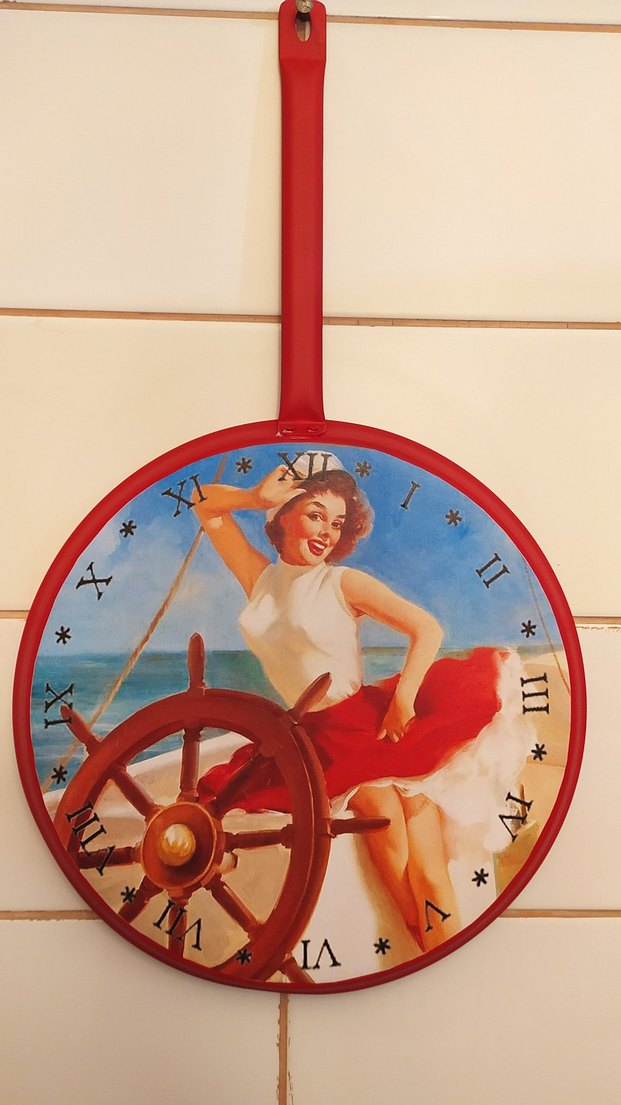 Renkli Sarı Duvar Saati - Görsel 3