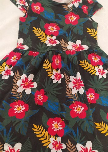 Çiçek Desenli Bohem Midi Elbise - Görsel 3