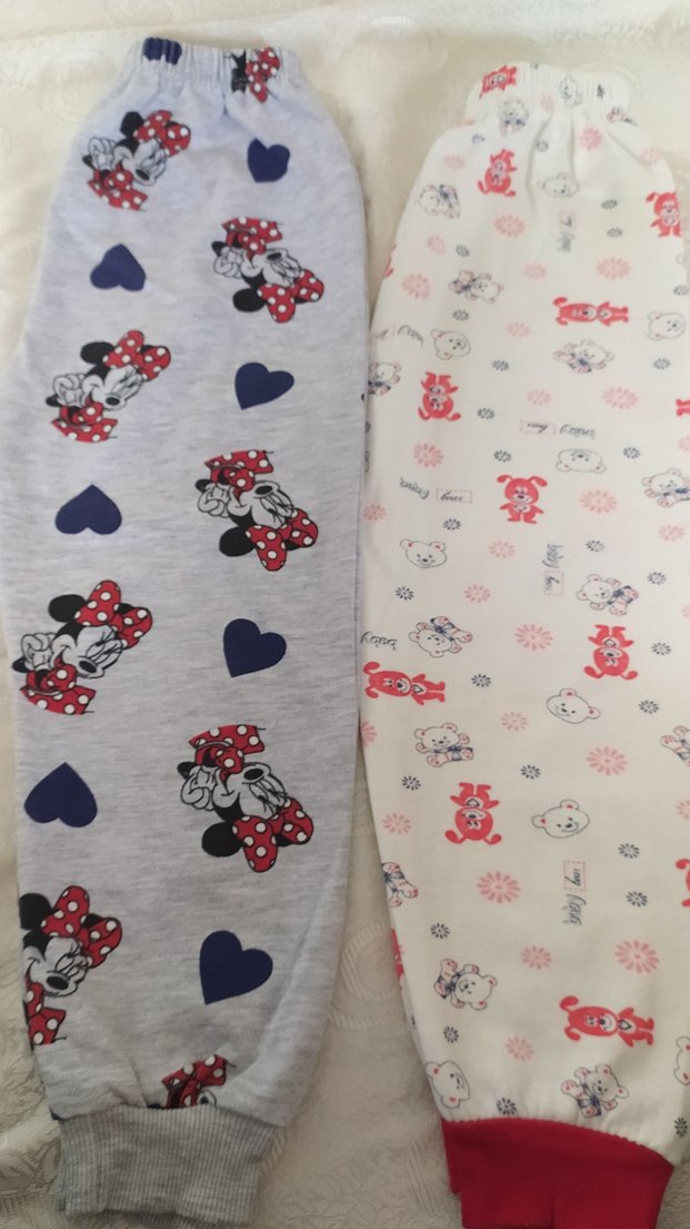 Minnie Mouse Baskılı Gri Çocuk Pijama Altı - Görsel 2