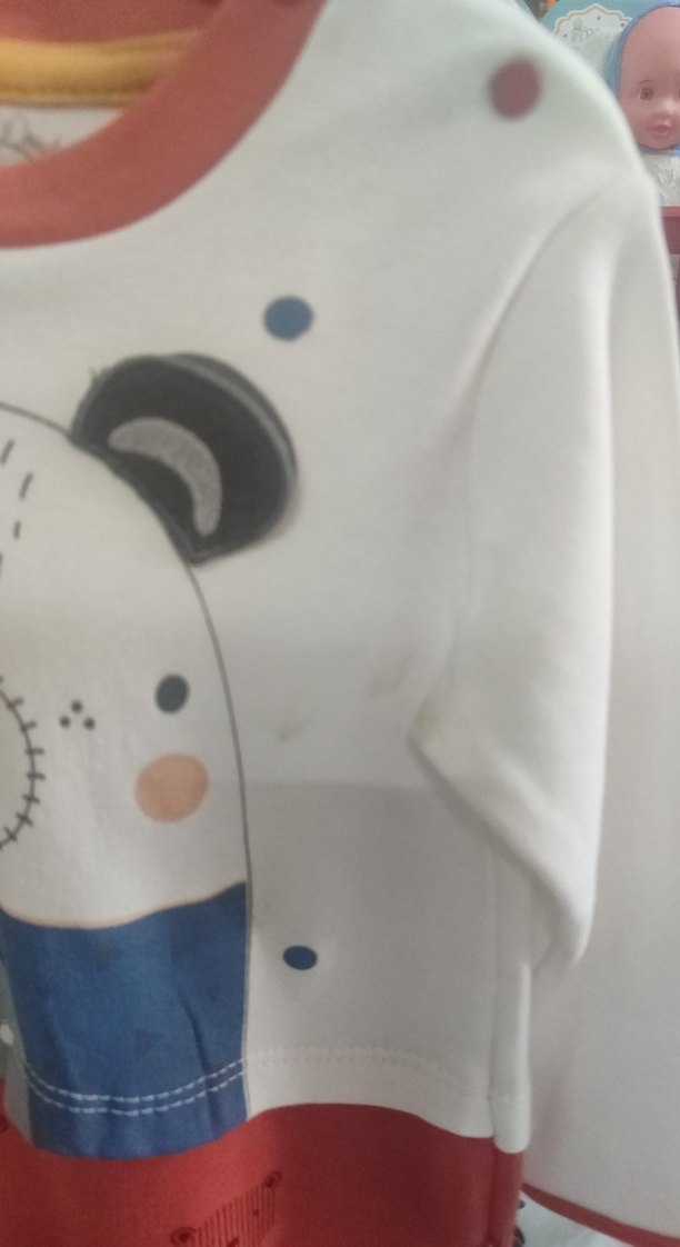 Renkli Baskılı Beyaz Çocuk İçlik organik pamuklu - Görsel 4