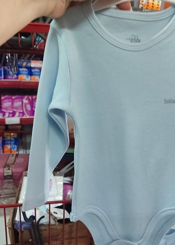 Uzun Kollu Bebek Body - Açık Mavi 9 12 aylık - Görsel 3