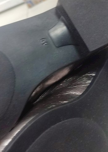 40 Beden Klasik Yılan Desenli Tokalı Topuklu Kadın Loafer