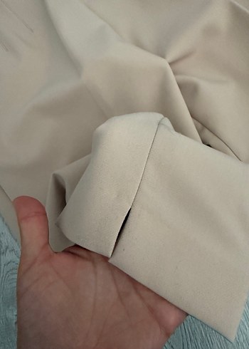 Zara Zara Düğmeli Bej Yüksek BelPantolon