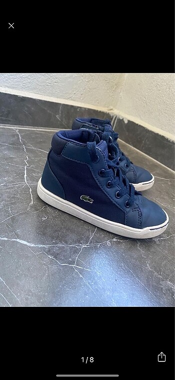 26 Beden lacivert Renk Orijinal Lacoste bot