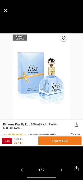 Rihanna Kiss Parfüm