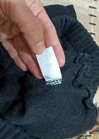 Erkek Siyah Rahat Kesim Eşofman Altı - Görsel 7