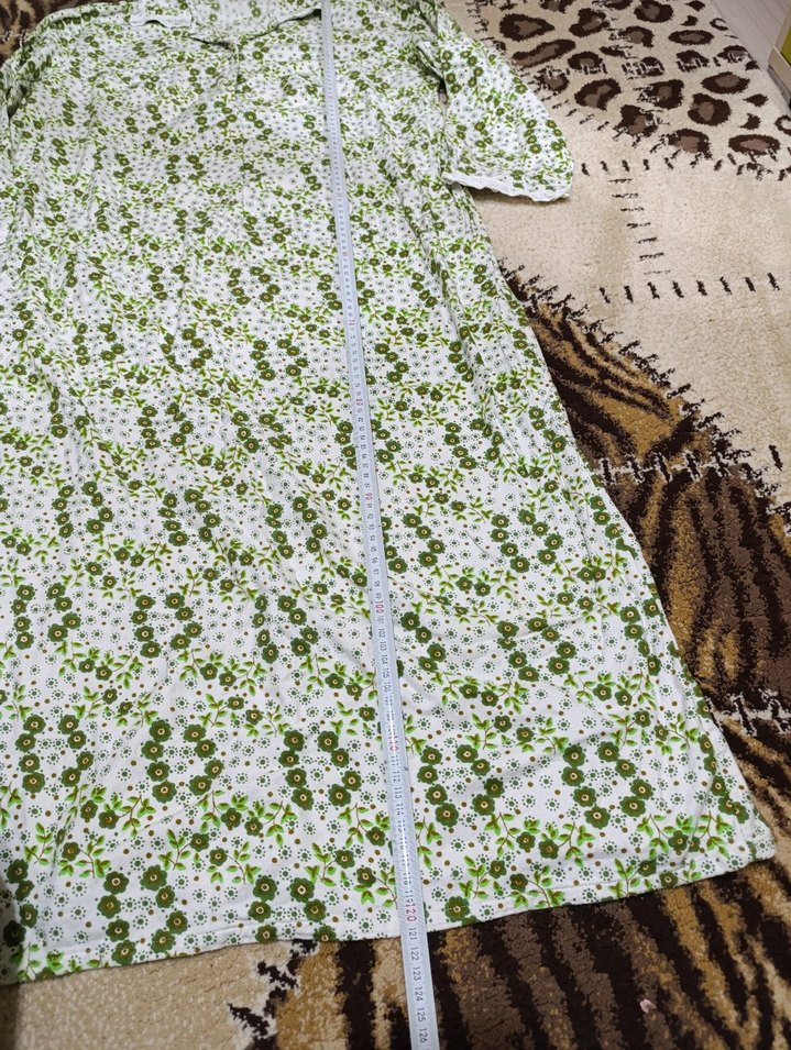 Uzun Kol Yeşil Bohem Kadın Bornoz - Görsel 2