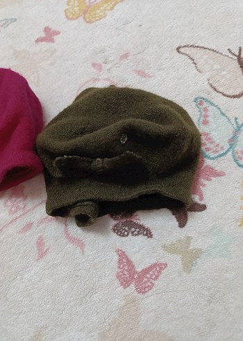 Bordo Örgü Kadın Bere - Görsel 2