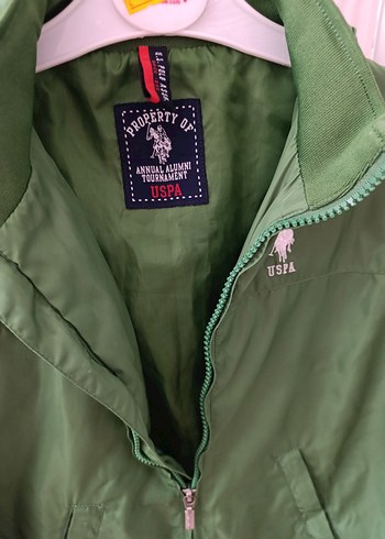 Yeşil Erkek Çocuk Fermuarlı Ceket us polo - Görsel 7