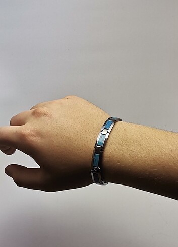 ERKEK ROLEX ÇELİK BİLEKLİK TURKUAZ 