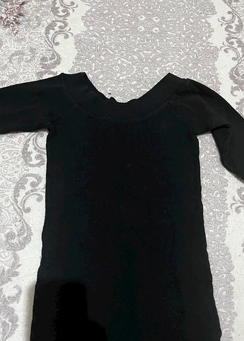 Uzun Kollu Siyah Uzun Elbise - Görsel 3