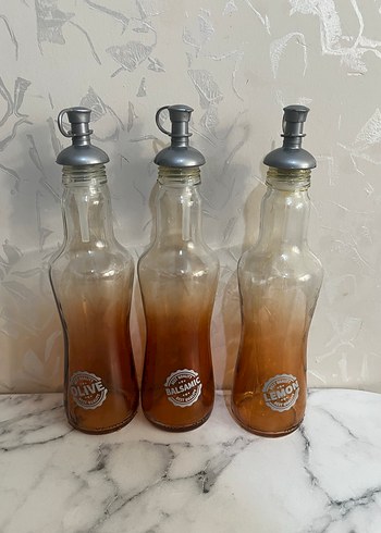 Cam Yağ Şişeleri Seti - Görsel 2