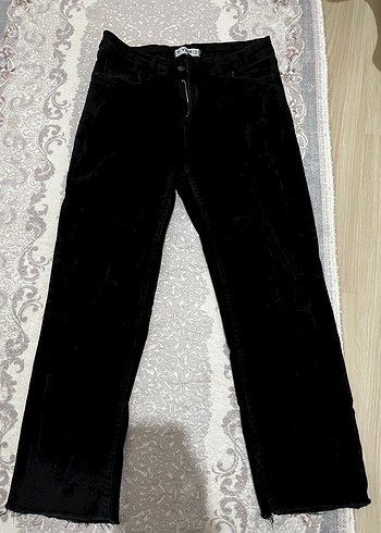 Siyah Kadın  Denim Pantolon - Görsel 2