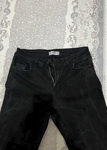 Siyah Kadın  Denim Pantolon - Görsel 3