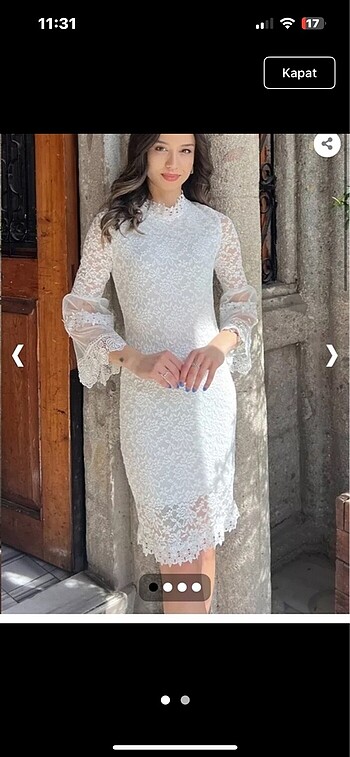 Beyaz nikah elbisesi