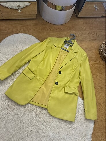 s Beden Bershak deri blazer ceket