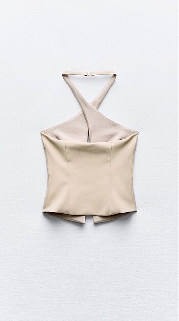 l Beden Zara halter yaka bluz