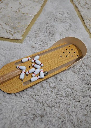 Ahşap Mini Bowling Oyun Seti - Görsel 3