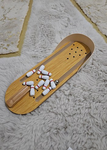 Ahşap Mini Bowling Oyun Seti - Görsel 4