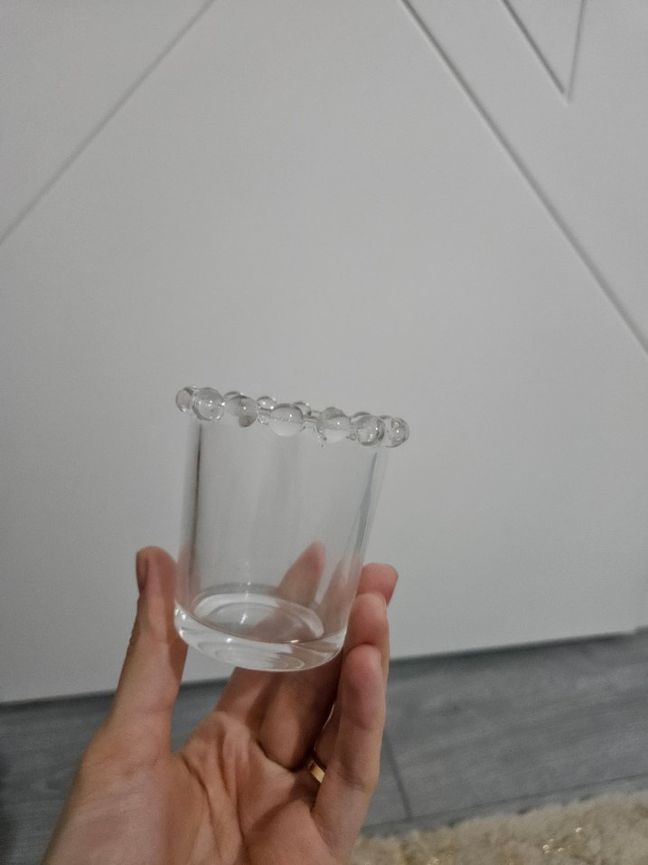 Boncuk Detaylı Küçük Cam Bardak - Görsel 2