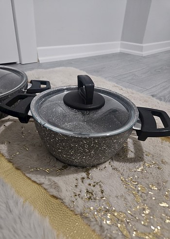 Gri Granit Görünümlü Tencere Seti - Görsel 7