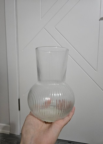 Çizgili Cam Vazo - Görsel 2