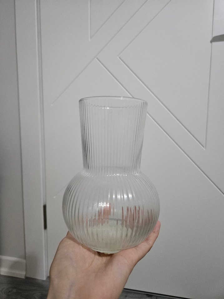 Çizgili Cam Vazo - Görsel 2