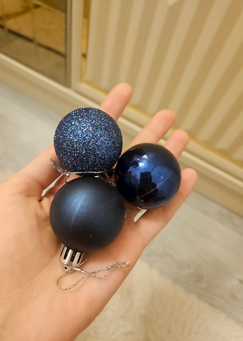 Mavi Yılbaşı Süsleri Topları - Görsel 2