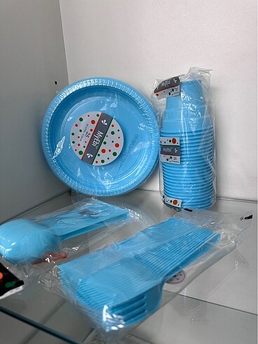 Tabak-Bardak-Çatal-Kaşık Set