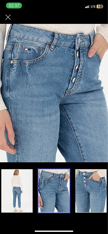46 Beden mavi Renk USPA ORJİNAL JEAN