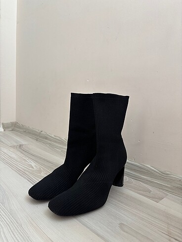 Bershka Siyah Bershka Çorap Bootie