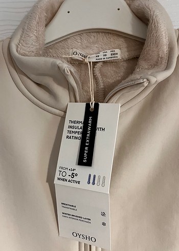 Oysho extra warm teknik ceket - Görsel 5