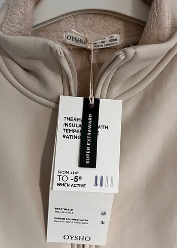 Oysho extra warm teknik ceket - Görsel 4