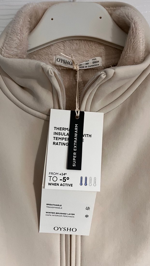 Oysho extra warm teknik ceket - Görsel 4