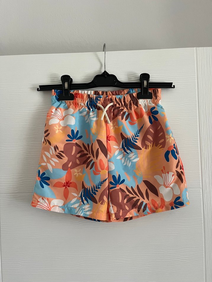 Çocuklar için Renkli Batik Desenli Mayo Şort - Görsel 2