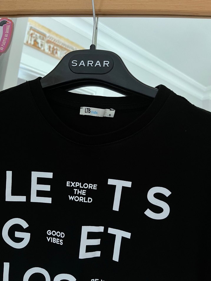 Siyah Baskılı erkek çocuk Tişört - Görsel 2