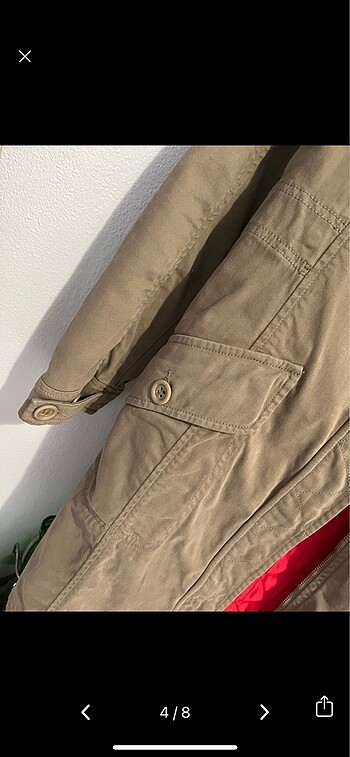 bej kahve parka - Görsel 4