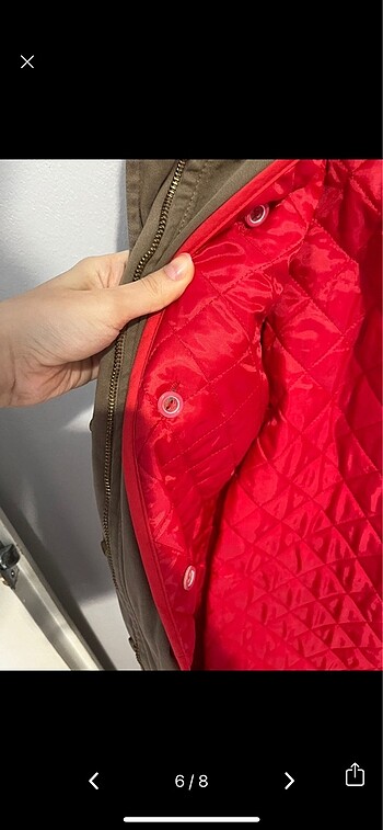 bej kahve parka - Görsel 6