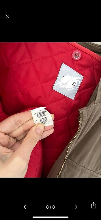 bej kahve parka - Görsel 8